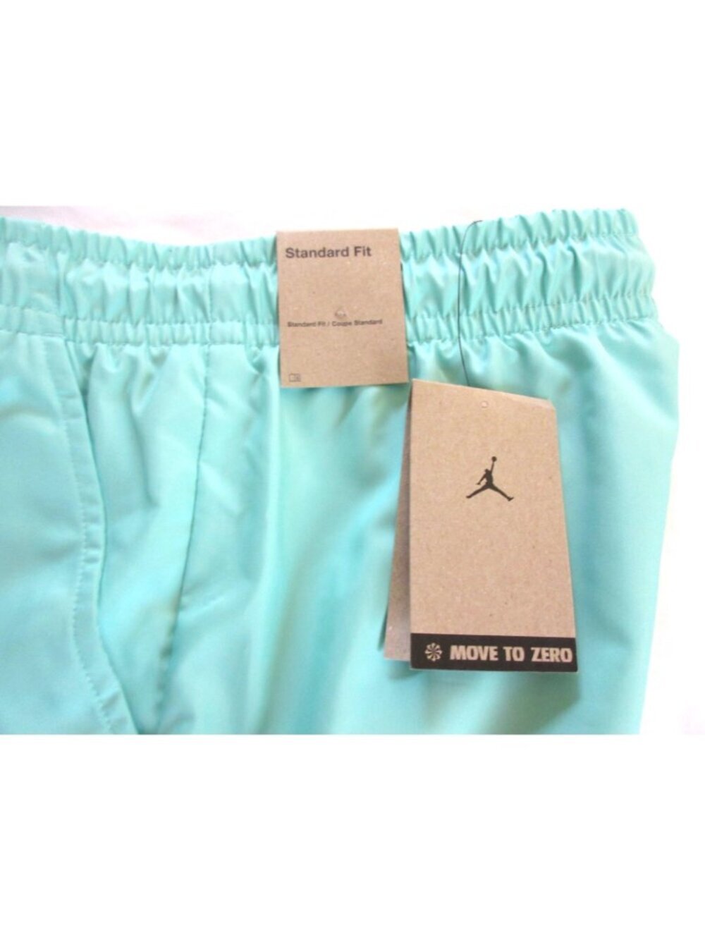 Jordan Essentials Men's 5" Poolside Shorts Emerald Green White Standard Fit NWT - Picture 5 of 7